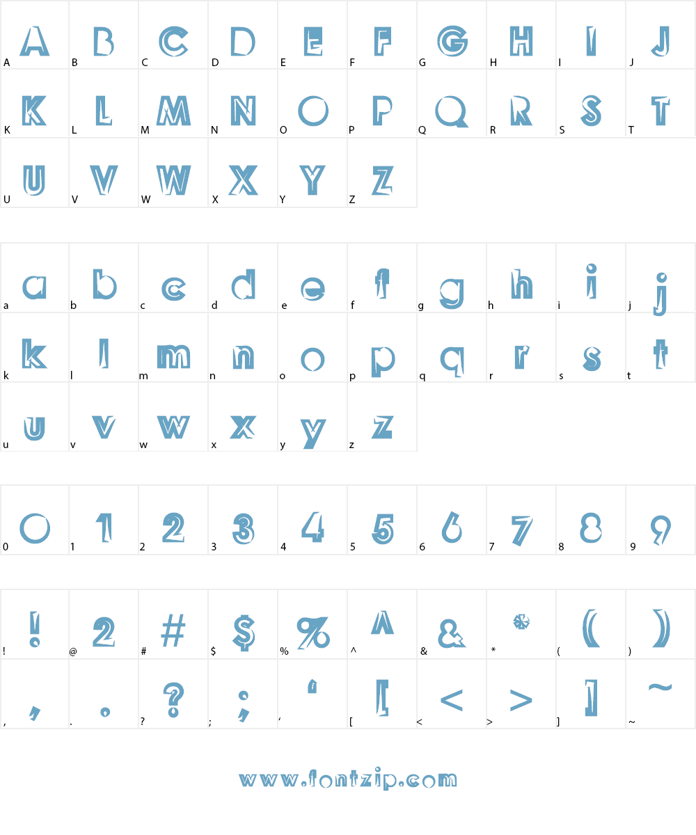 Goonberry Regular Font Character